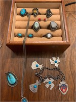 Southwestern Turquoise & Silver  Jewelry