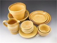 Lot # 3848 - 13pcs of Yellow ware to include: