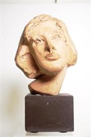 Australian School (Hodge) Woman's Head sculpture