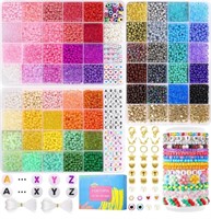 (new)Beads for Bracelets, Funtopia 60 Colors 4mm
