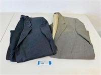 (2) Men's Sport Coat Suit Jackets size 44L