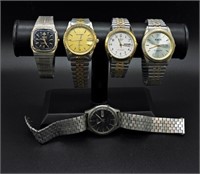 5 SILVER & GOLD TONE WATCHES