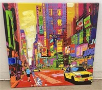 Pop Art Style Times Square Canvas Print