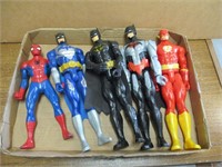 (5) Super Hero Action Figures
