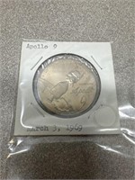 Apollo 9 March 3, 1969 commemorative coin