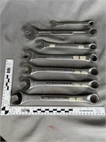 Seven (7) Blue Grass combination wrenches