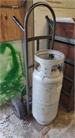 Worthington Cylinder Propane Tank & Green Metal