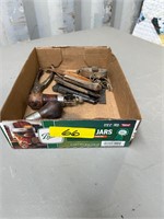 Box of tools and padlocks