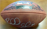 Richard Sherman Autographed Super Leather Football