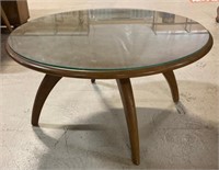 HEYWOOD-WAKEFIELD LAZY SUSAN COFFEE TABLE