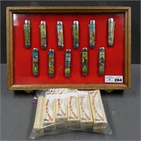 Camillus Character Collectors Knives w/ Case