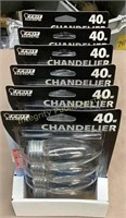 4ct/6pk Feit Electric 40W Chandelier Bulbs