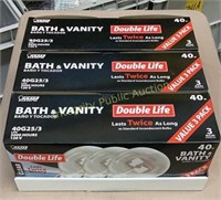 3ct/3pk Feit Electric 40W Bath & Vanity Bulbs