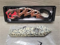 NEW Scorpion Knife & NEW Stone Pipe