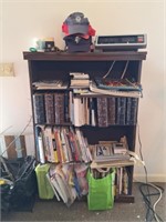 Bookcase, Books, Radio