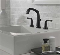 Delta Larkin Matte Black Sink Faucet $148