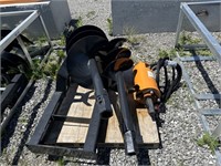 Unused 2024 Skid Steer Auger Drive & Bit