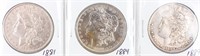 Coin 3 Morgan Silver Dollars 1881-O, 84-O & 1889