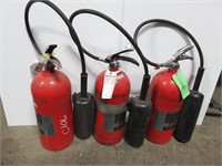 (3) Assorted Fire Extinguishers