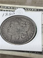 1880 Morgan silver dollar US coin