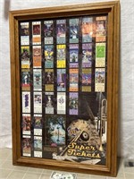Framed Green Bay Packers Super Bowl tickets