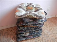 Eight Cloth Seat Cushions 1 Is Different Pattern
