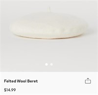 H&M felted pure wool beret