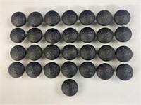 (29) Basaltic Black textured cabinet knobs, 1
