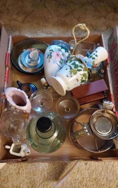 VINTAGE GLASSWARE AND MORE-
CONTENTS OF BOX