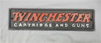 Cast Iron Winchester Sign, 3"×12"