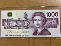 1988 Cdn $1000 UNC Bank Note