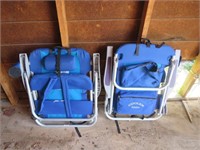 Set of Beach Chairs with Carrying Straps