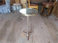 Small Mirror Top Round Table