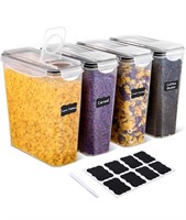 NEW 4-Pack (3.7L) Cereal Storage Container Set