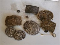 National Finals Rodeo Hesston belt buckles, pin