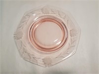 Pink Depression Glass Octagon Salad Plates