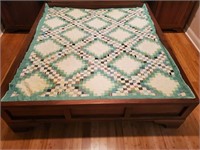 Vintage Handmade Quilt 78"x85"