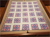 Double Sided Handmade Quilt 59"x70"