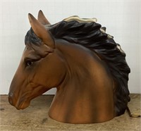 Ceramic horse head planter