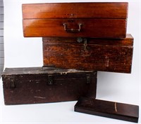 4 Antique/Vintage Tool Boxes