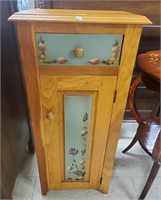Skinny Oak Kitchen Decor Cabinet