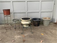 Pots and Assorted Plant Stands