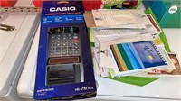 Casio Printing Calculator & Note Paper