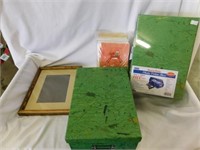 2 photo video boxes - wooden picture frame -