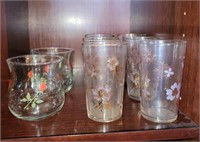 8 PC MCM ROSE JUICE GLASSES, OTHER