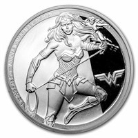 2023 Niue 1 Oz Silver Coin $2 Dc: Wonder Woman