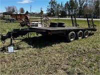 Pindle Hitch Tri Axle Trailer With Drop Down Ramps