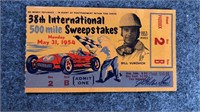 Vintage 1954 Indianapolis 500 Ticket Stub