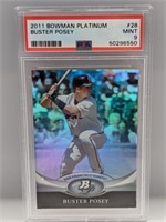 2011 Bowman Platinum Buster Posey RC 28 PSA 9