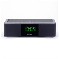 Like New IHome Alarm Clock in Black with Wireless